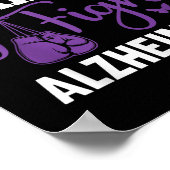 You Can't E Me I Fight Heimer's - Dementia Awarene Poster (Ecke)