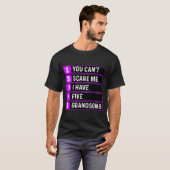 You Can't E Me I Have Five Grandsons Funny Grandma T-Shirt (Vorne ganz)
