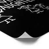 You Can't E Me I Have Four Daughters Father Fun  Poster (Ecke)