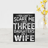 You Can't E Me I Have Three Daughters Funny Father Karte (Gelbe Blume)