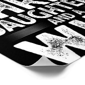 You Can't E Me I Have Three Daughters Funny Father Poster (Ecke)