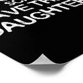 You Can't E Me I Have Three Daughters Shirt Father Poster (Ecke)