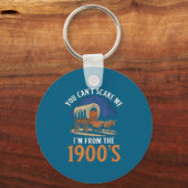 You Cant E Me I'm From 1900's Oxen Covered Wagon V Schlüsselanhänger (Vorderseite)