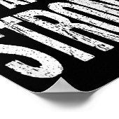 You Can't Fake Strong Werlifting Motivation Tee  Poster (Ecke)