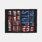 You Can't Fix Stud But The Hats Sure Make It Easy Fleecedecke (Vorderseite (Horizontal))