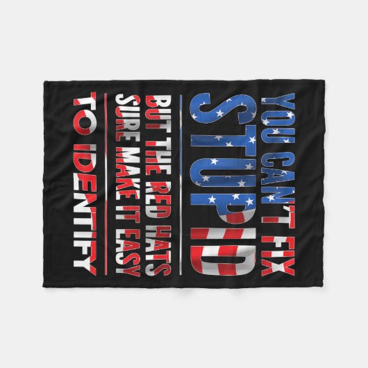 You Can't Fix Stud But The Hats Sure Make It Easy Fleecedecke (Vorderseite (Horizontal))