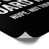 You Can't Guard Me  Poster (Ecke)