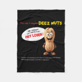You Can't Handle Deez Nuts, Funny , Peanut Allergy Fleecedecke (Vorderseite)