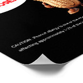 You Can't Handle Deez Nuts, Funny , Peanut Allergy Poster (Ecke)