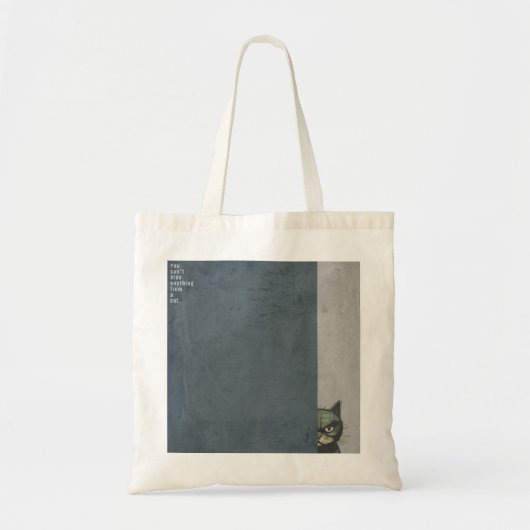 ”You can't hide anything from a cat” tote bag Tragetasche (Vorne)
