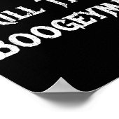 You Can't Kill The Boogeyman Halloween  Poster (Ecke)