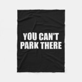 You Cant Park Es Funny Virgin Auto Meme Sarcasm Fleecedecke (Vorderseite)