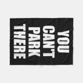 You Cant Park Es Funny Virgin Auto Meme Sarcasm Fleecedecke (Vorderseite (Horizontal))