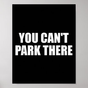 You Cant Park Es Funny Virgin Auto Meme Sarcasm Poster