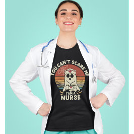 You Can't Scare Me I'am a Nurse Cute Halloween T-Shirt