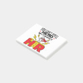 You Can't Spell Hero Without HR Human Resources Post-it Klebezettel (angewinkelt)