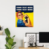 You Cat Do It Rosie Cat Lady Feminist Poster (Heimbüro)