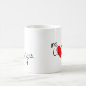 You Complete Me" Heart Puzzle – Gift for Couples Kaffeetasse (Mittel)
