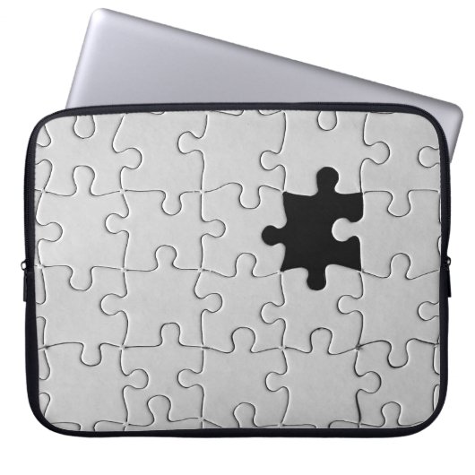 You Complete Me Romantic Black and White Jigsaw Laptopschutzhülle (Vorderseite)