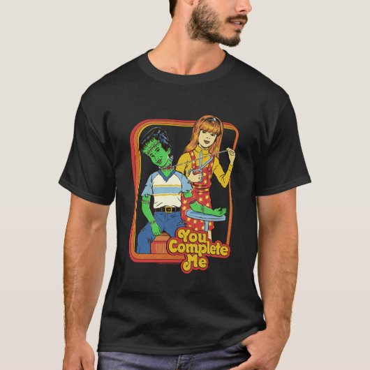 You Complete Me Valentine Sarcastic Retro Funny Ad T-Shirt (Vorderseite)