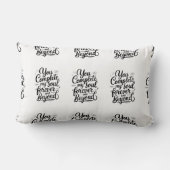 You Complete My Soul – Forever & Beyond Love Quote Lendenkissen (Rückseite)