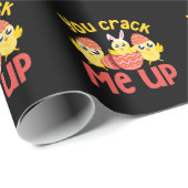 You Crack Me Up Easter Chicks Geschenkpapier (Rolleneckpunkt)