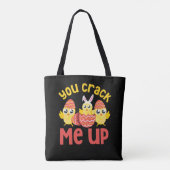 You Crack Me Up Easter Chicks Tasche (Rückseite)