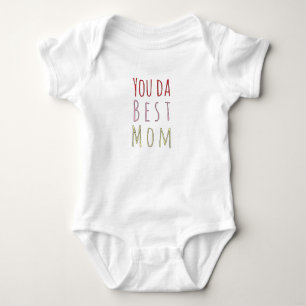You Da Best Mama - Niedliche Typografie Muttertag Baby Strampler