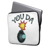 You Da Glitzer Bomb Laptopschutzhülle (Vorderseite Links)