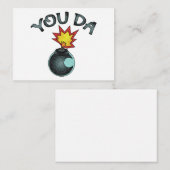 You Da Glitzer Bomb Mitteilungskarte (Vorne/Hinten)