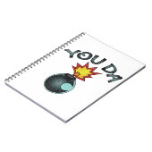 You Da Glitzer Bomb Notizblock (Linke Seite)