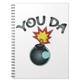 You Da Glitzer Bomb Notizblock (Vorderseite)