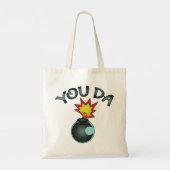 You Da Glitzer Bomb Tragetasche (Rückseite)