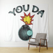 You Da Glitzer Bomb Wandteppich (Beispiel (Horizontal))