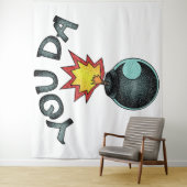 You Da Glitzer Bomb Wandteppich (Beispiel)