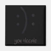 You Decide Trendy Emotions Happy Sad Magnet (Vorne)