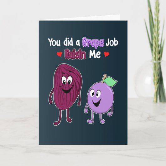You Did a Grape Job Funny Father's Day Karte (Vorderseite)