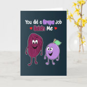 You Did a Grape Job Funny Father's Day Karte (Gelbe Blume)