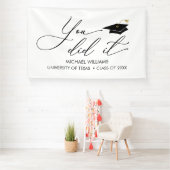 You did it GRAD banner backdrop graduation (Insitu)