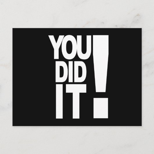 You did it postkarte (Vorderseite)