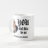 YOU Did This to Us Kaffeetasse (Vorderseite Links)