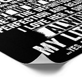 You Don't E Me I Have A Freaking Awesome Daughter  Poster (Ecke)