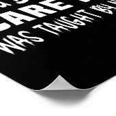 You Dont E Me I Was Taught By Nuns Christian  Poster (Ecke)