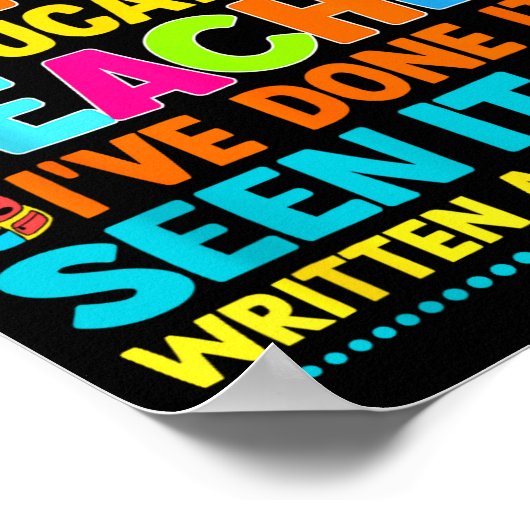 You Don't E Me I'm A Special Education Teacher Men Poster (Ecke)