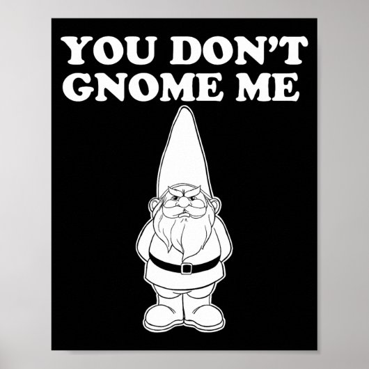 You Don't Gnome Me  Poster (Vorne)