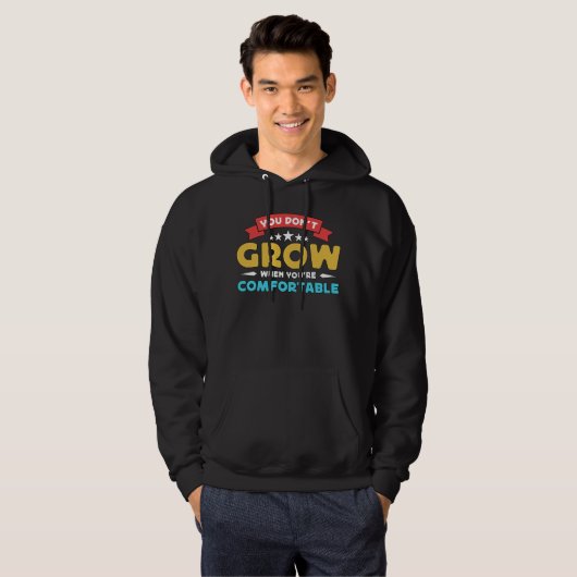 You Don't Grow When Retro Loves Operating Amateur Hoodie (Vorne ganz)