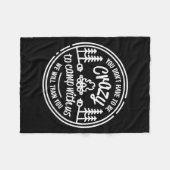 You Don't Have To Be Crazy To Camp With Us  Fleecedecke (Vorderseite (Horizontal))