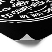 You Don't Have To Be Crazy To Camp With Us  Poster (Ecke)