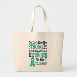 You Don't Know How Strong...PCOS Jumbo Stoffbeutel