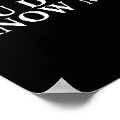 You Dont Know Me  Poster (Ecke)